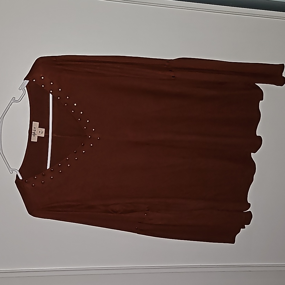 Style & Co Orange Sueded Top